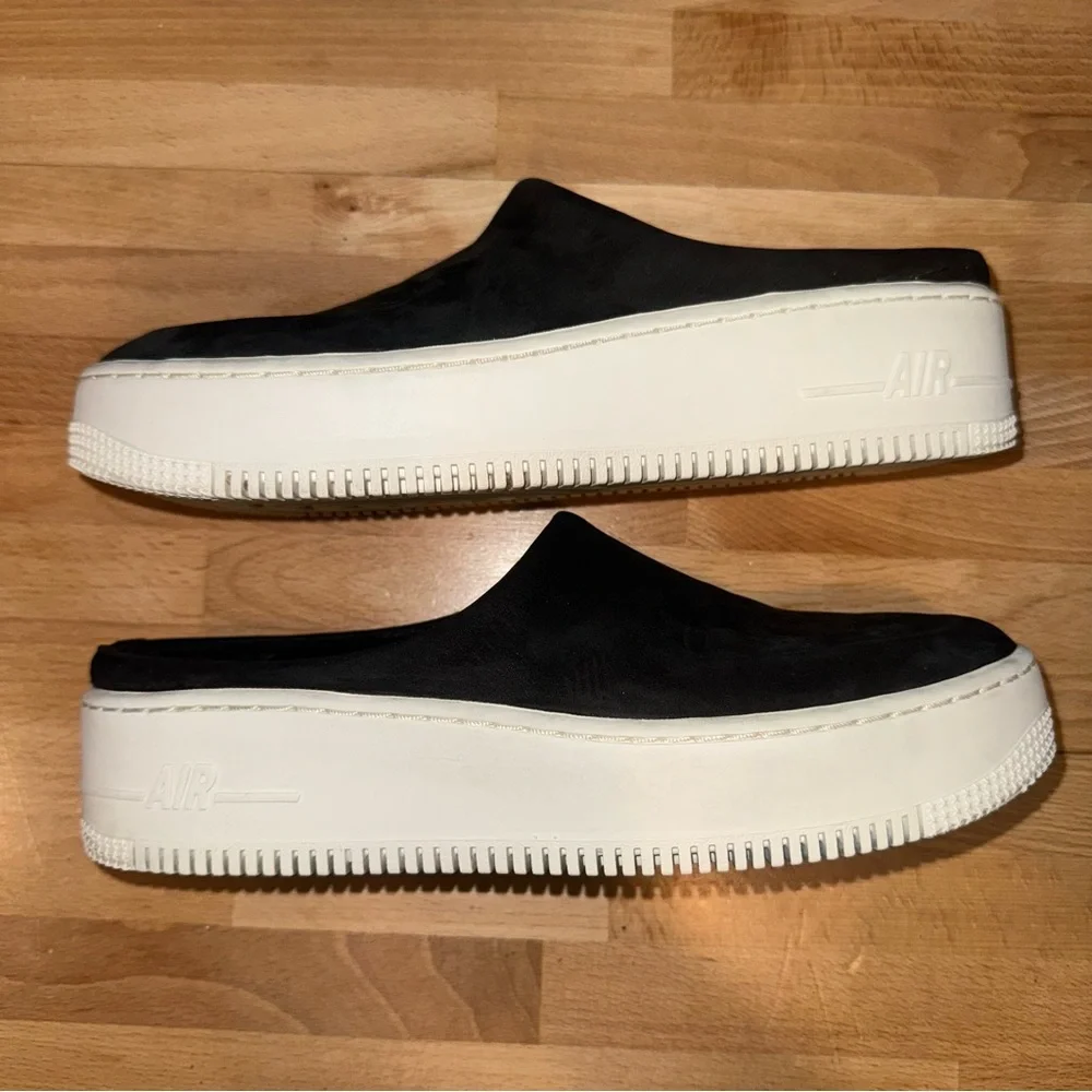 Nike Air Force 1 Lover XX Premium Black BV8249-001 Mule Shoes Women's Sz‎ 9